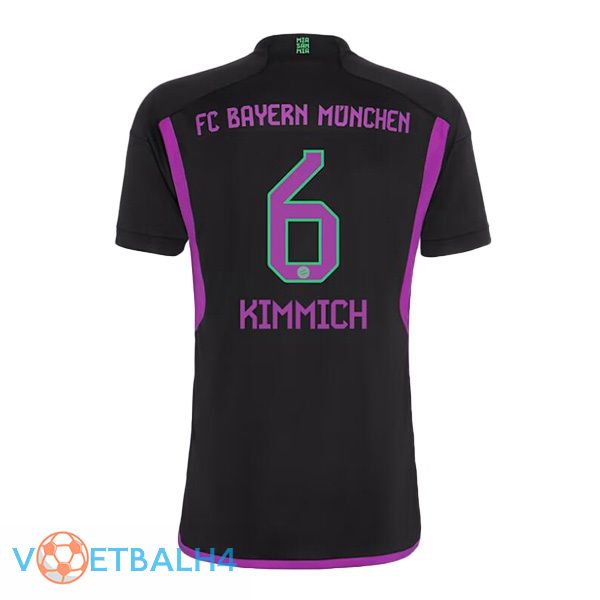 Bayern Munich (Kimmich 6) uit voetbal jersey zwart 2023/2024