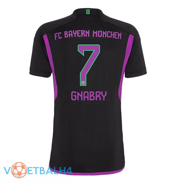 Bayern Munich (Gnabry 7) uit voetbal jersey zwart 2023/2024