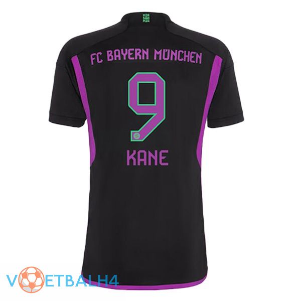 Bayern Munich (Kane 9) uit voetbal jersey zwart 2023/2024