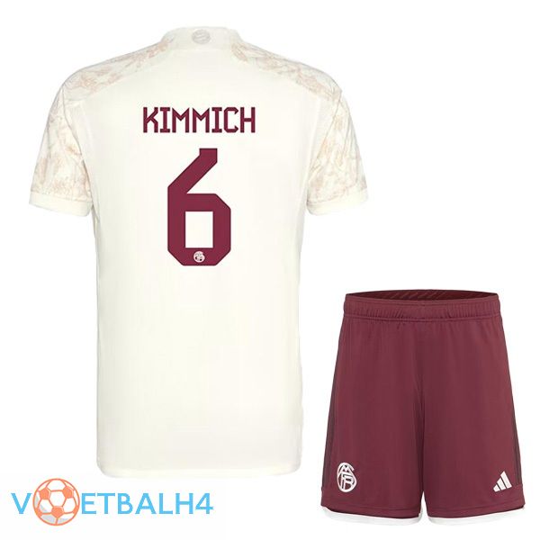 Bayern Munich (Kimmich 6) kinderen derde voetbal jersey geel 2023/2024