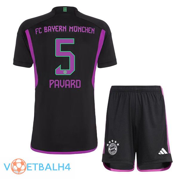 Bayern Munich (Pavard 5) kinderen uit voetbal jersey zwart 2023/2024