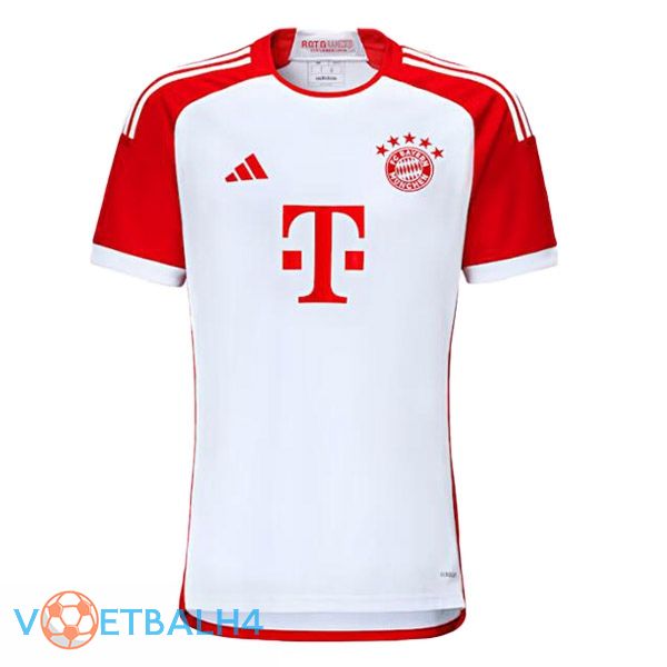 Bayern Munich voetbal jersey thuis wit rood 2023/2024