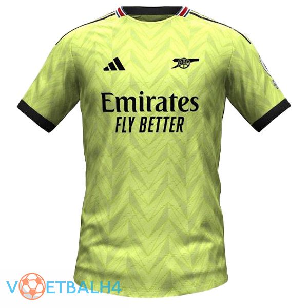 Arsenal voetbal jersey uit groente gelekte versie 2023/2024