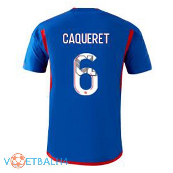 Lyon OL (CAQUERET 6) uit voetbal jersey blauw 2023/2024