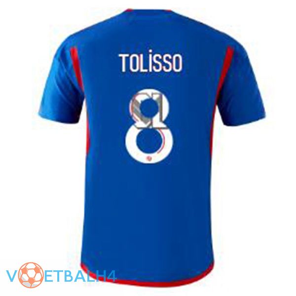 Lyon OL (TOLISSO 8) uit voetbal jersey blauw 2023/2024