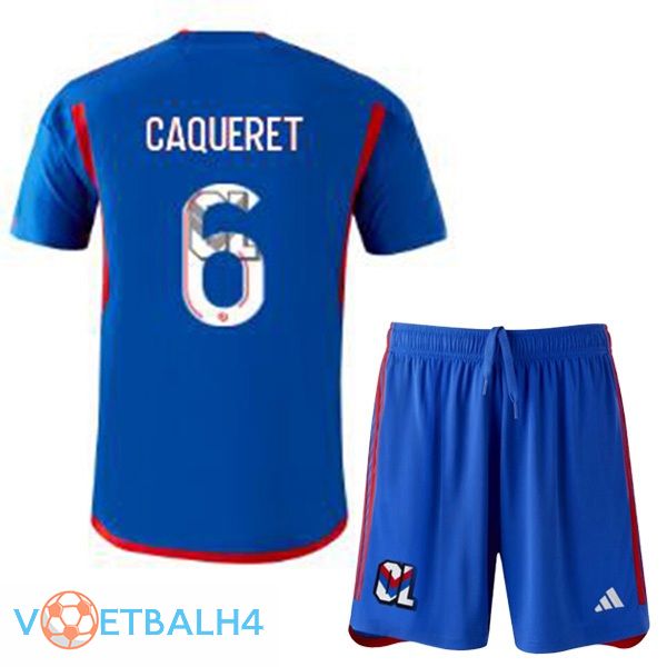 Lyon OL (CAQUERET 6) kinderen uit voetbal jersey blauw 2023/2024