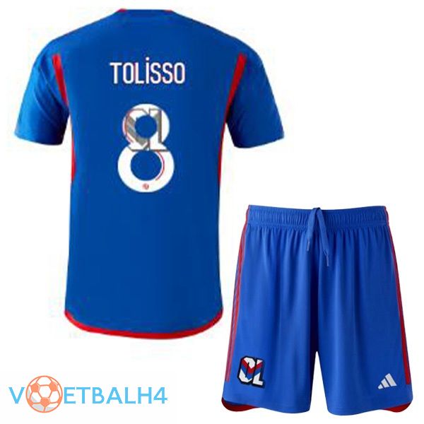 Lyon OL (TOLISSO 8) kinderen uit voetbal jersey blauw 2023/2024