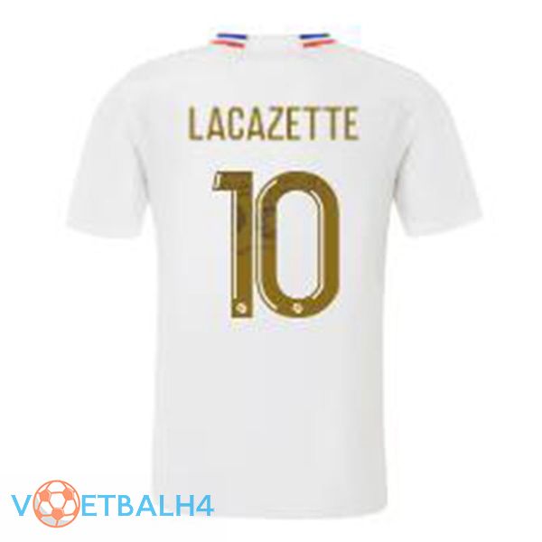 Lyon OL (LACAZETTE 10) thuis voetbal jersey wit 2023/2024