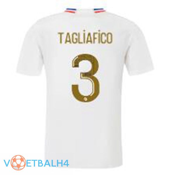 Lyon OL (TAGLIAFICO 3) thuis voetbal jersey wit 2023/2024