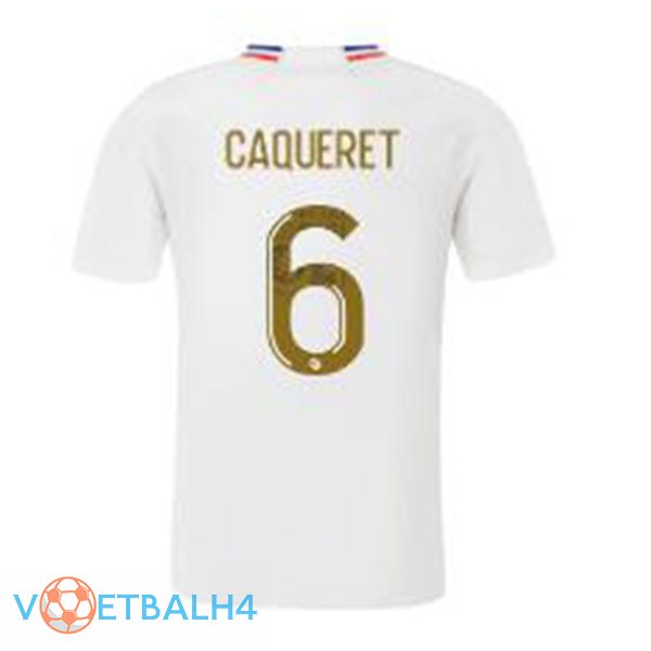 Lyon OL (CAQUERET 6) thuis voetbal jersey wit 2023/2024