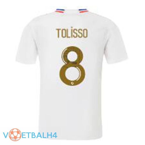 Lyon OL (TOLISSO 8) thuis voetbal jersey wit 2023/2024