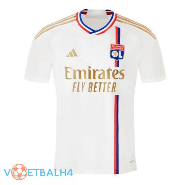 Lyon OL voetbal jersey thuis wit 2023/2024