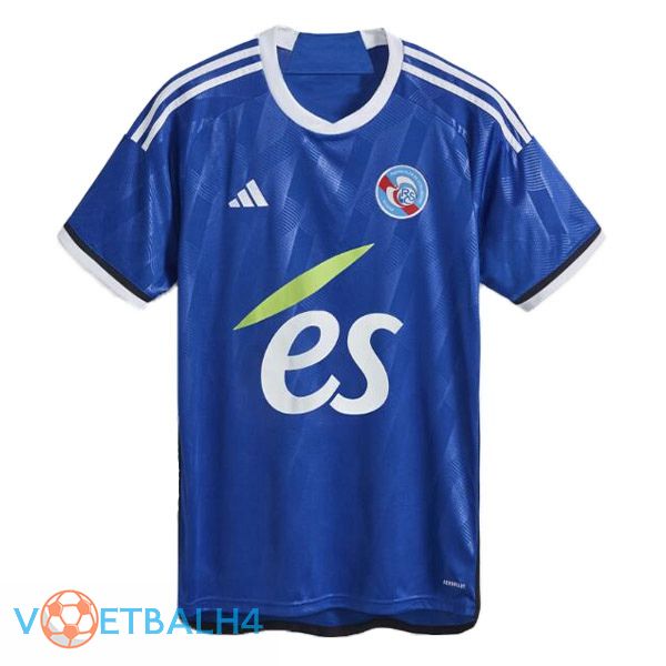 RC Strasbourg Alsace voetbal jersey thuis blauw 2023/2024