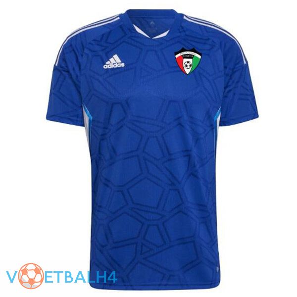 Kuwait voetbal jersey thuis blauw 2023/2024