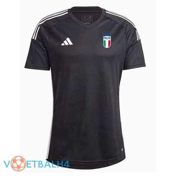 Italië doelman voetbal jersey zwart 2023/2024