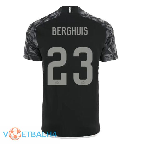 AFC Ajax (Berghuis 23) derde voetbal jersey zwart 2023/2024