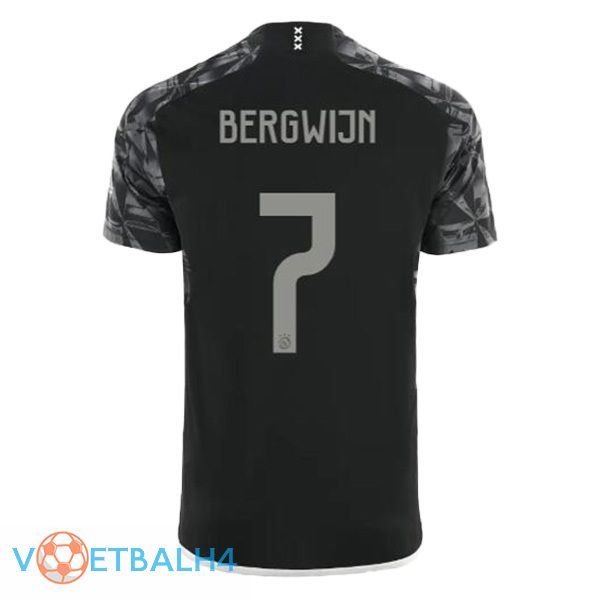 AFC Ajax (Bergwijn 7) derde voetbal jersey zwart 2023/2024