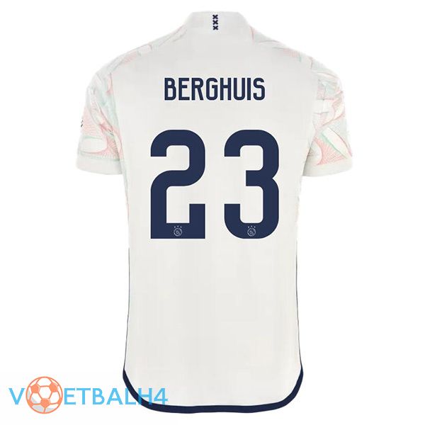 AFC Ajax (Berghuis 23) voetbal jersey uit wit 2023/2024