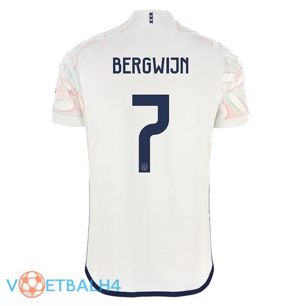 AFC Ajax (Bergwijn 7) voetbal jersey uit wit 2023/2024