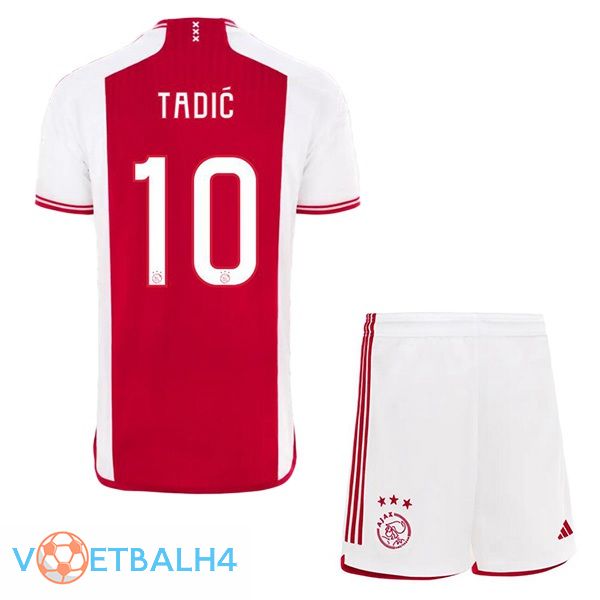 AFC Ajax (Tadić 10) kinderen voetbal jersey thuis rood wit 2023/2024