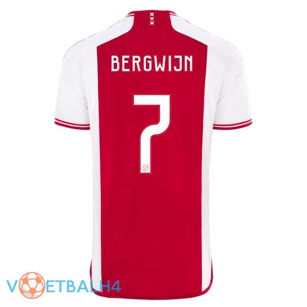 AFC Ajax (Bergwijn 7) voetbal jersey thuis rood wit 2023/2024