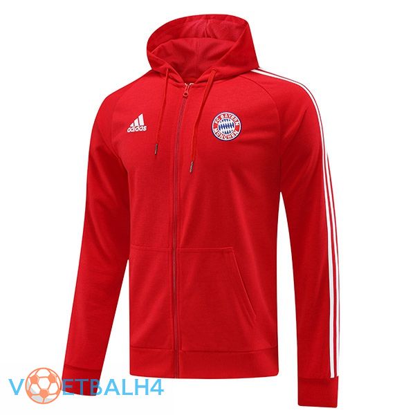 Bayern Munich trainingsjack Hoodie rood 2023/2024