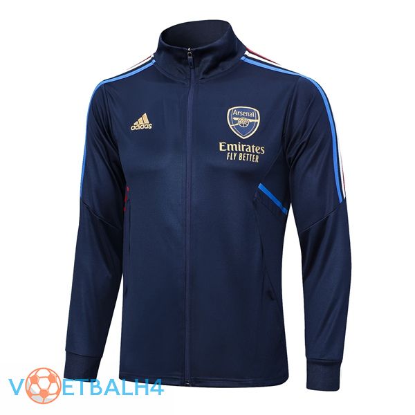 Arsenal trainingsjack koninklijk blauw 2023/2024