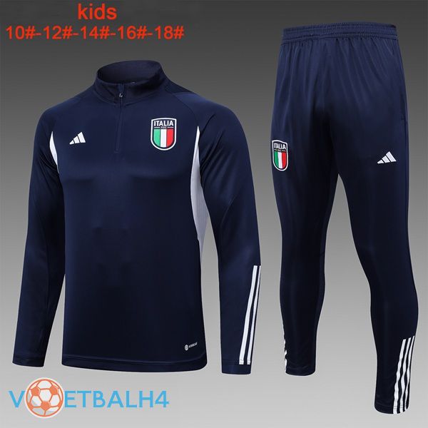 Italië kinderen trainingspak koninklijk blauw 2023/2024