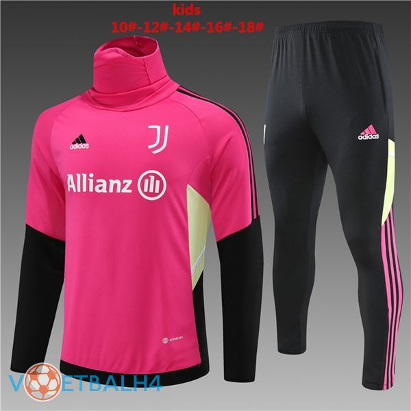 Juventus kinderen High collar trainingspak rood 2023/2024