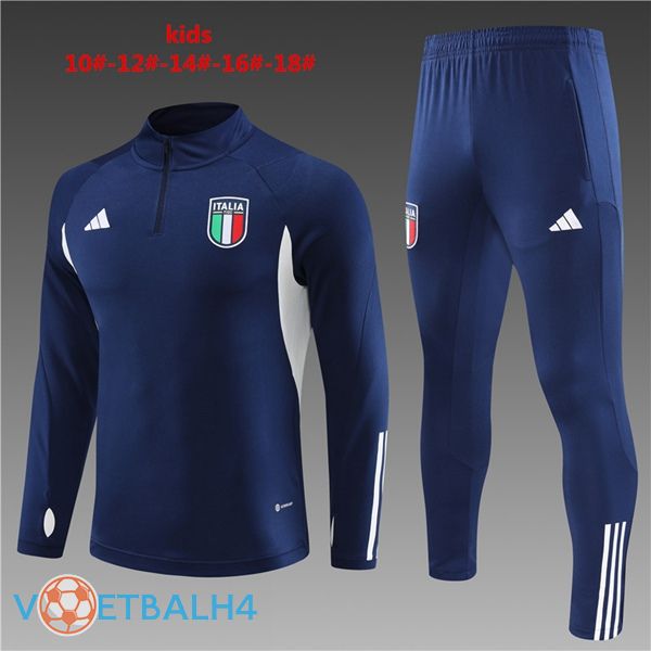 Italië kinderen trainingspak koninklijk blauw 2023/2024