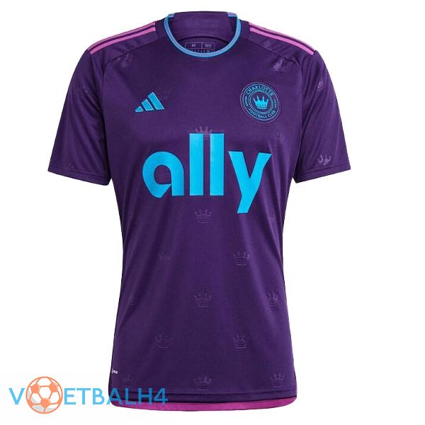 Charlotte FC voetbal jersey uit paars 2023/2024