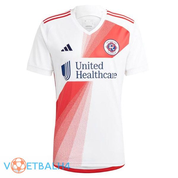 nieuw Engeland Revolution voetbal jersey uit wit 2023/2024