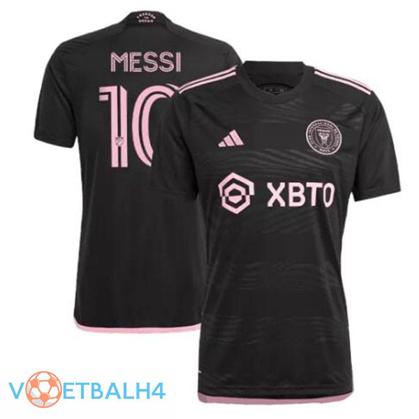 Inter Miami CF (MESSI 10) voetbal jersey uit zwart 2023/2024