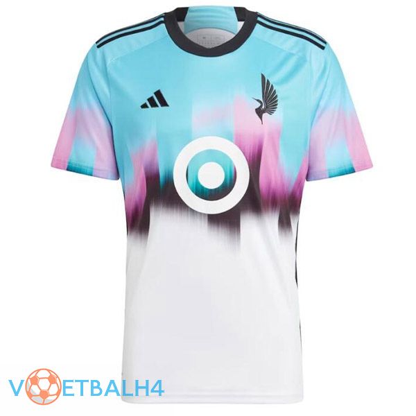 Minnesota United voetbal jersey uit wit blauw 2023/2024