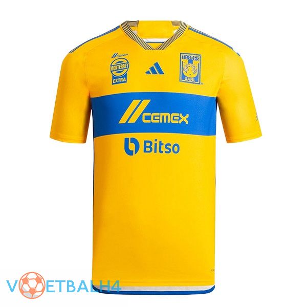 Tigres UANL voetbal jersey thuis geel 2023/2024