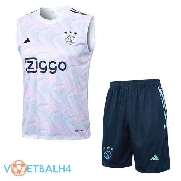 AFC Ajax voetbal Vest + korte broek wit 2023/2024