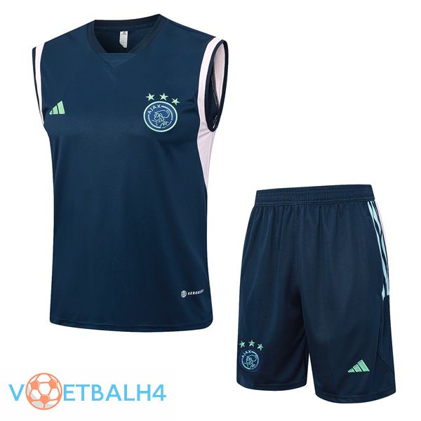 AFC Ajax voetbal Vest + korte broek blauw koninklijk 2023/2024