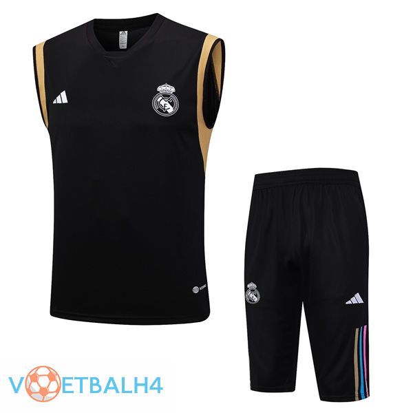 Real Madrid voetbal Vest + korte broek zwart 2023/2024