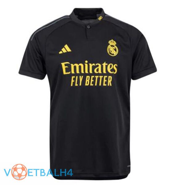 Real Madrid derde voetbal jersey zwart 2023/2024