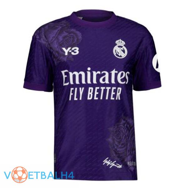 Real Madrid vierde voetbal jersey paars 2023/2024