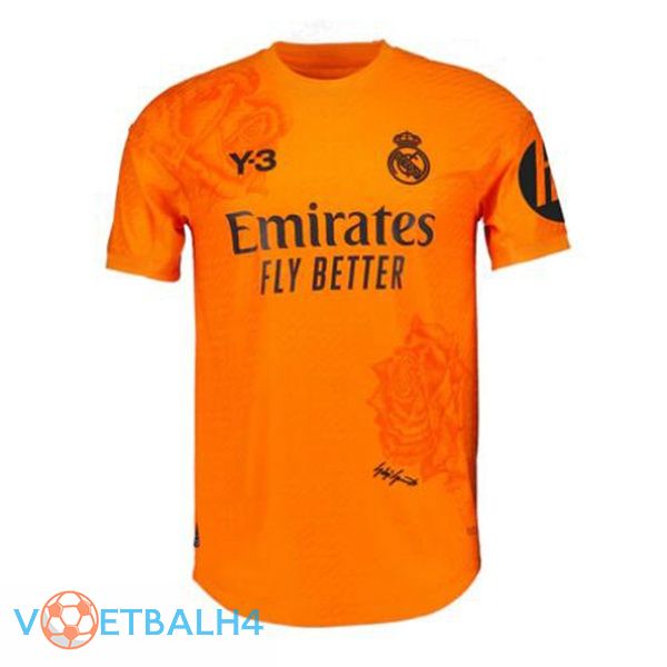 Real Madrid doelman voetbal jersey oranje 2023/2024