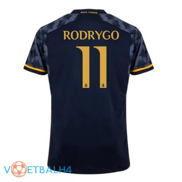 Real Madrid (Rodrygo 11) uit voetbal jersey blauw koninklijk 2023/2024