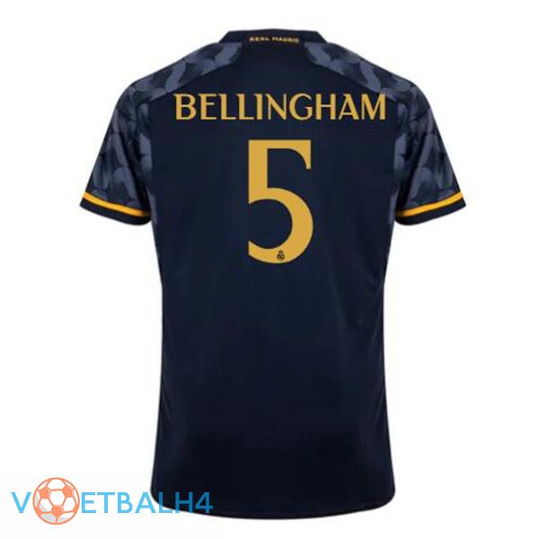 Real Madrid (Bellingham 5) uit voetbal jersey blauw koninklijk 2023/2024