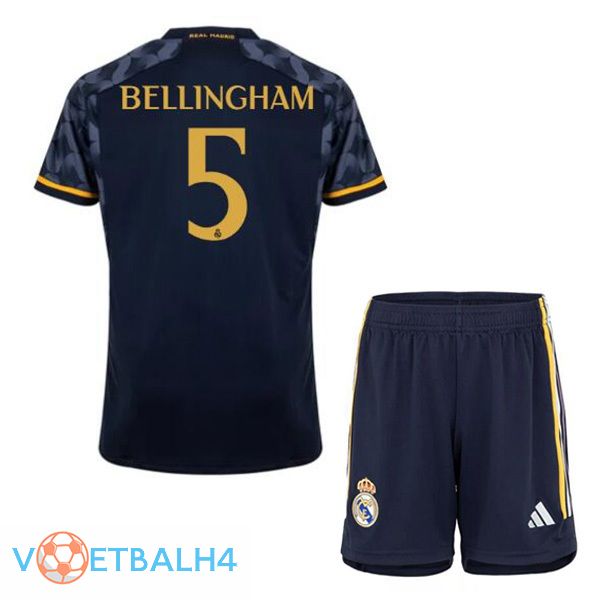 Real Madrid (Bellingham 5) kinderen uit voetbal jersey blauw koninklijk 2023/2024