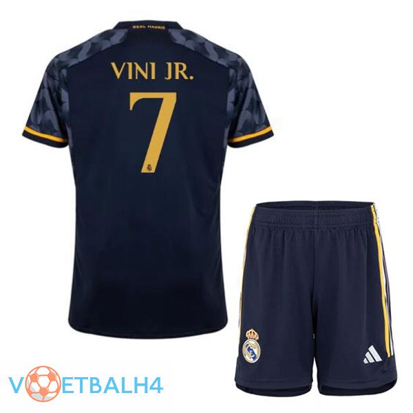 Real Madrid (Vini Jr. 7) kinderen uit voetbal jersey blauw koninklijk 2023/2024