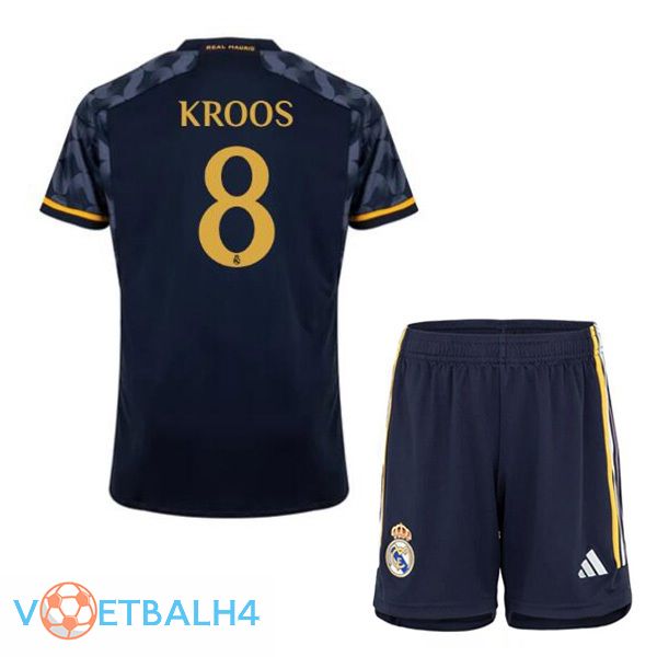 Real Madrid (Kroos 8) kinderen uit voetbal jersey blauw koninklijk 2023/2024