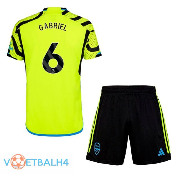 Arsenal (GABRIEL 6) kinderen uit voetbal jersey groente 2023/2024