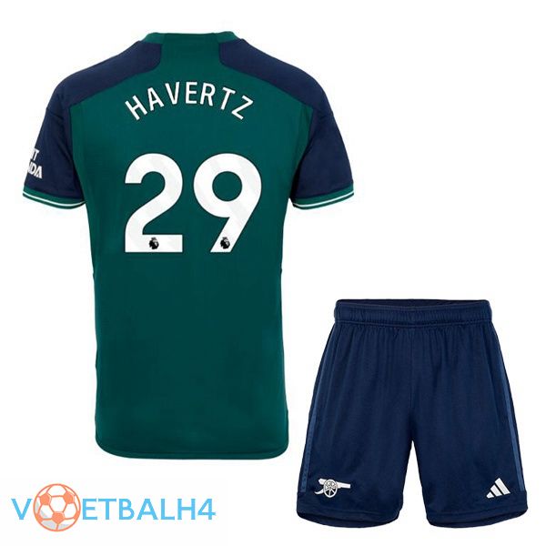 Arsenal (HAgroenteZ 29) kinderen voetbal jersey derde groente 2023/2024