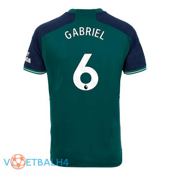 Arsenal (GABRIEL 6) voetbal jersey derde groente 2023/2024