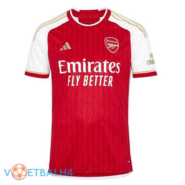 Arsenal voetbal jersey thuis rood wit 2023/2024